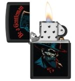 Žiebtuvėlis Zippo Be A Genteleman atidarytas dega