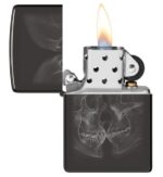 Žiebtuvėlis Zippo Xray Kiss atidarytas dega