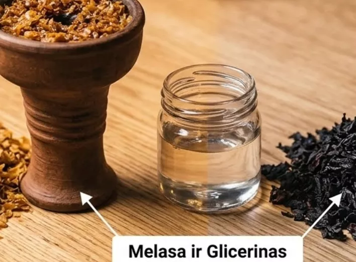 kaljano tabakas šviesus vs. tamsus kaljano tabakas ir Phunnel taurelė