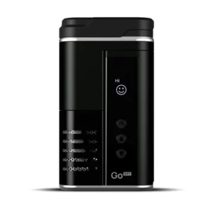 Arizer Go SRT Vaporizer įjungtas ekranas ir valdymas – portable vaporizer