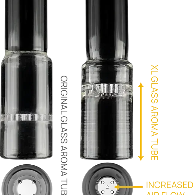 ongai.lt skaidrus stiklinis Arizer Solo 3 XL kandiklis Aroma tube 90 mm