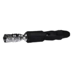 vaporizatorius-be-dangtelio.webp DynaVap The B2 mechaninis vaporizatorius su juodu silikoniniu korpusu be kaitinimo dangtelio.