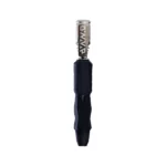 DynaVap The B2 mechaninis vaporizatorius su juodu silikoniniu korpusu be kaitinimo dangtelio.