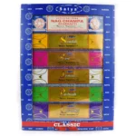 Satya Classic indiškų smilkalų dovanų rinkinys – 12 aromatų kolekcija (12 x 15g)