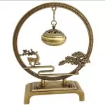 Smilkalinė Brass Zen Ring iš vario spalvos metalo lydinio