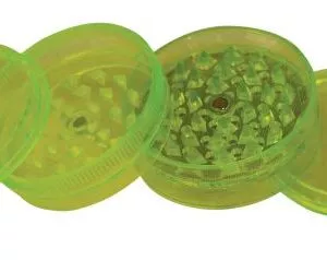 Akrilinis smulkintuvas 4 dalių 60mm žalias