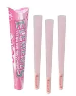 Popierėliai Elements Pink King Size Prerolled Cones 3 vnt. rožiniai kūgeliai