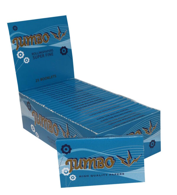 Jumbo Super Fine Double Blue 100vnt Popierėliai Jumbo Super Fine Double Blue 100 lapelių