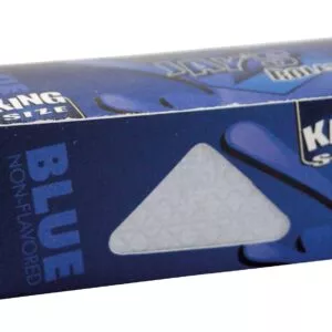 Vyniojami popierėliai Jay's Blue King Size Rolls 5 m mėlynoje dėžutėje, skirti tyriems botanikos garams ir ritualams