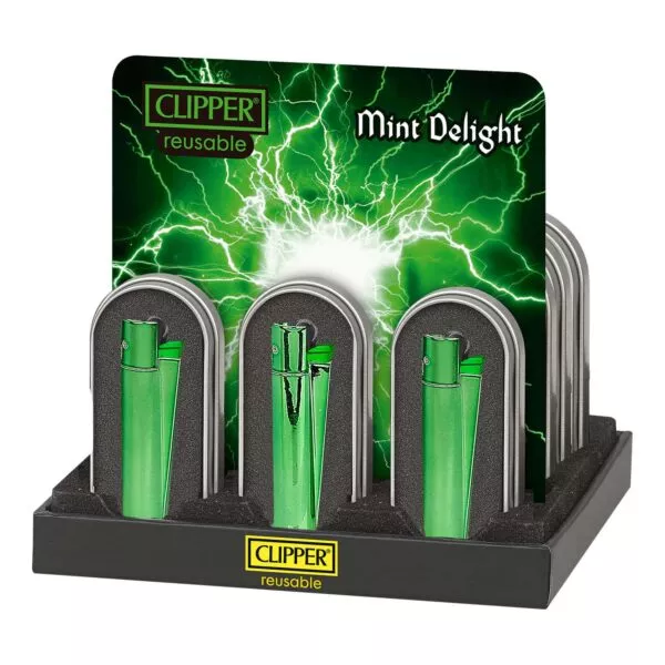 Žiebtuvėlis Clipper Metal Mint Delight originalioje metalinėje dovanų dėžutėje