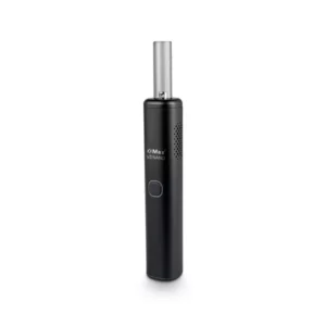 Kompaktiškas XMAX V3 Nano vaporizer garintuvas, matomas patogus vieno mygtuko valdymas ir ventiliacijos angos