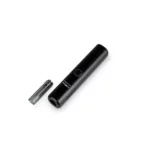 XMAX V3 Nano vaporizer garintuvas su nuimtu stikliniu kandikliu, paruoštas žolelių pildymui.