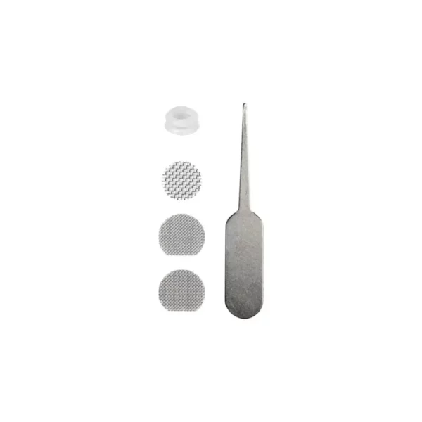 XMAX V3 Nano Vaporizer Sietelių Rinkinys garintuvui: trys metaliniai sieteliai, silikoninė tarpinė ir metalinis valymo įrankis