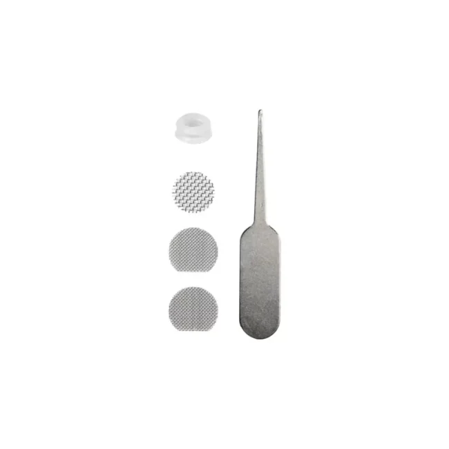 XMAX V3 Nano Vaporizer Sietelių Rinkinys garintuvui: trys metaliniai sieteliai, silikoninė tarpinė ir metalinis valymo įrankis