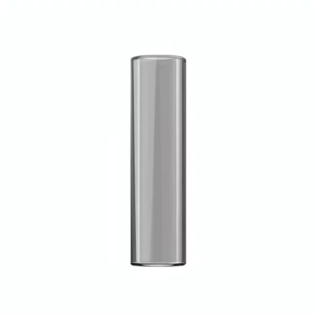 Skaidrus, tuščias XMAX V3 Nano vaporizer stiklinis kandiklio antgalis be vidinių detalių.