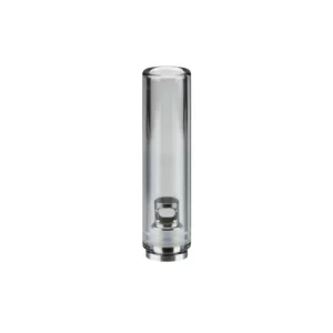 Skaidrus XMAX V3 Nano vaporizer stiklinis kandiklis su viduje įmontuotu metaliniu filtru ir tarpine
