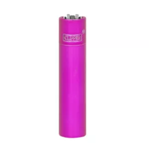 Žiebtuvėlis Clipper Metal Sparkling Fuchsia ryškios purpurinės spalvos