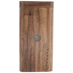 DynaVap medinis dėklas Walnut DynaStash garintuvams iš priekio