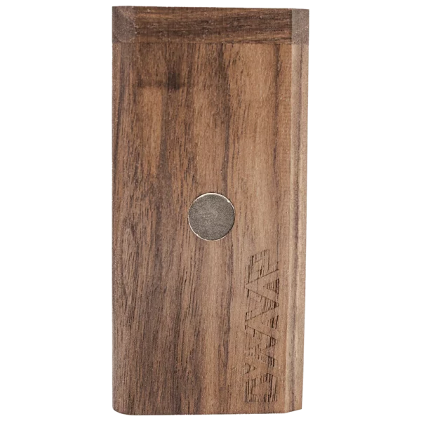 DynaVap medinis dėklas Walnut DynaStash garintuvams iš priekio