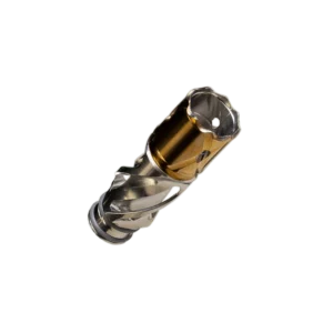 DynaVap Helix titano antgalis su auksine kamera horizontaliai
