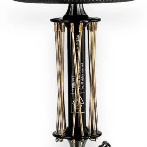 Kaljano Trumpet Rider W-40 Still Gold Black stiebo dekoracija iš arti