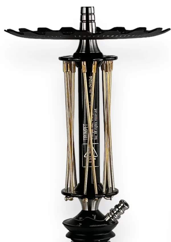 Kaljano Trumpet Rider W-40 Still Gold Black stiebo dekoracija iš arti