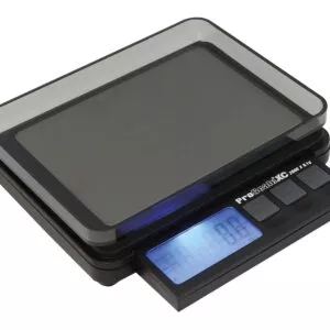 ProScale XC 2000 svarstyklės su ištrauktu LCD ekranu ir dangteliu