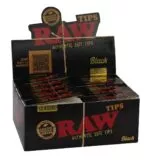 Originali RAW Black popierinių filtriukų dėžutė