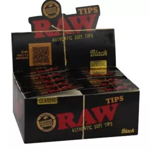 Originali RAW Black popierinių filtriukų dėžutė