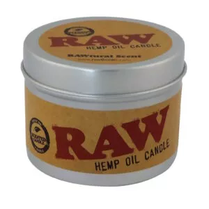 Originali RAW Hemp Oil Candle kvapioji žvakė raw metalinėje skardinėje