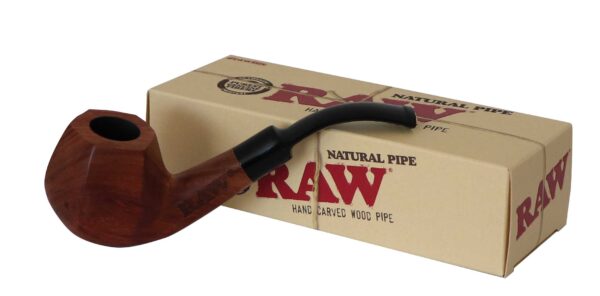 Originali RAW Wooden Pipe medinė pypkė su dovanų dėžute