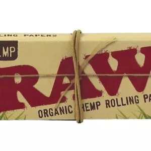 Originali RAW Organic Hemp Connoisseur popierėlių ir filtriukų dėžutė