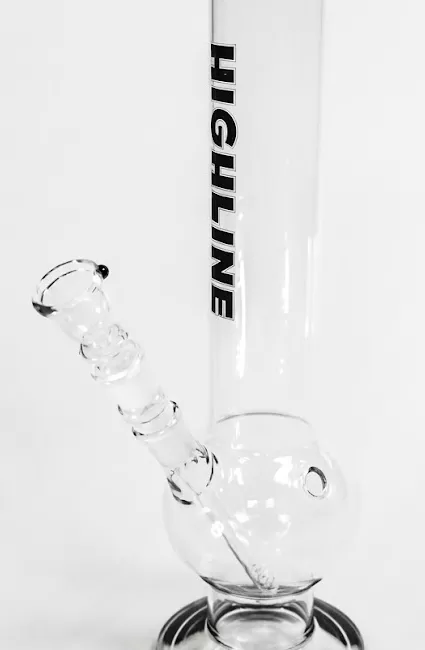 Stiklinė vandens pypkė Highline Summer 37 cm su apvalia kolba