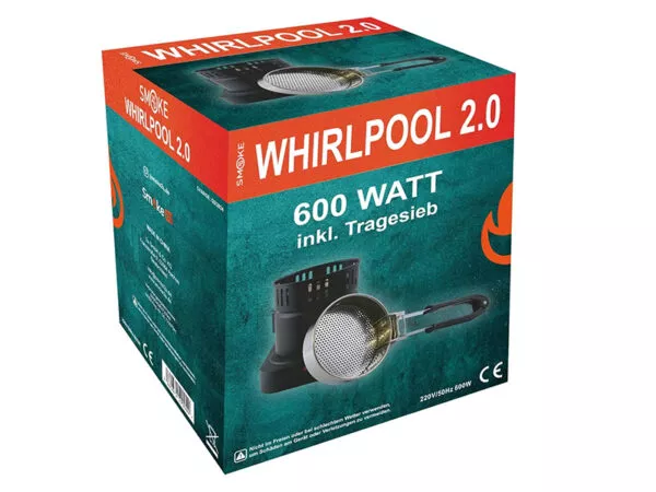 Pilna komplektacija: elektrinė 600W kaljano angliukų kaitlentė Smoke2u Whirlpool 2.0 su išimamu tinkleliu ir originalia dėžute