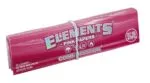 Uždaryta rožinė Elements Pink Connoisseur King Size Slim pakuotė perrišta gumele, kampinis vaizdas