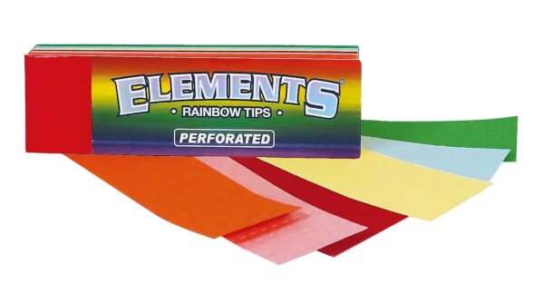 Išskleisti įvairių spalvų lankstomi filtriukai Elements Rainbow