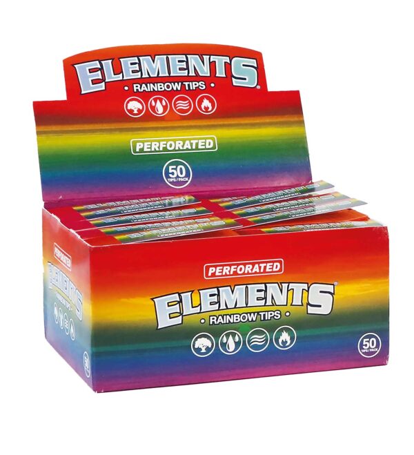 Didmeninė dėžutė, kurioje sudėti spalvoti lankstomi filtriukai Elements Rainbow