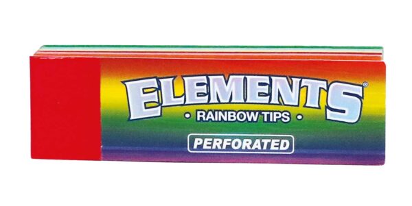 Uždaryta lankstomi filtriukai Elements Rainbow pakuotė iš priekio