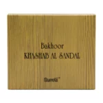Surrati Bakhoor Khashab Al Sandal arabiškų smilkalų pakuotės dėžutė su medžio tekstūra