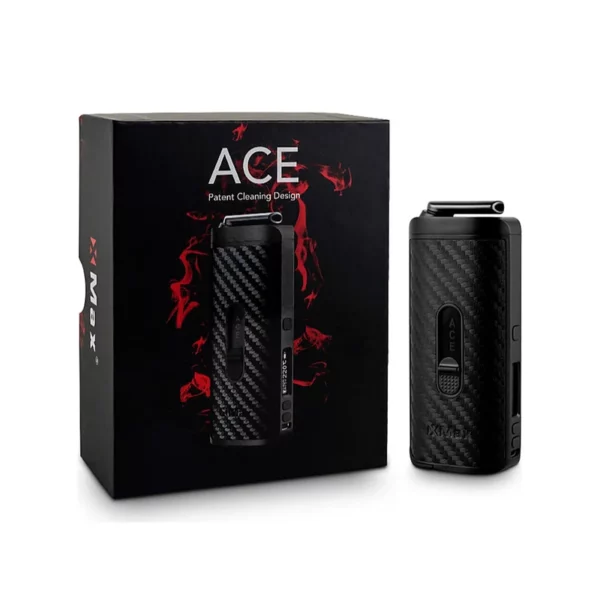 Originali juoda XMAX Ace Black garintuvo pakuotė ir karbono rašto įrenginys