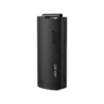 Juodas anoduoto aliuminio XVape Fog Pro garintuvo korpusas su specialiomis oro srauto ventiliacijos angomis konvekciniam kaitinimui
