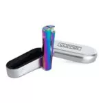 Vaivorykštinių spalvų metalinis žiebtuvėlis Clipper Metal Jet Flame Icy su dovanų dėžute