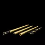 G-Rollz 24K Gold Cones tušti iš anksto susukti kūgio formos King Size popierėliai