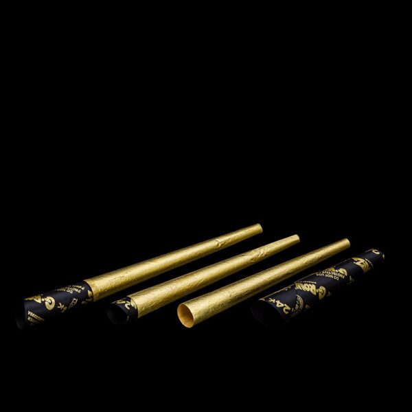 G-Rollz 24K Gold Cones tušti iš anksto susukti kūgio formos King Size popierėliai