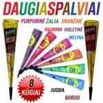 Golecha spalvoti henna chna dažai rinkinys 8x25g 8 kūgiai