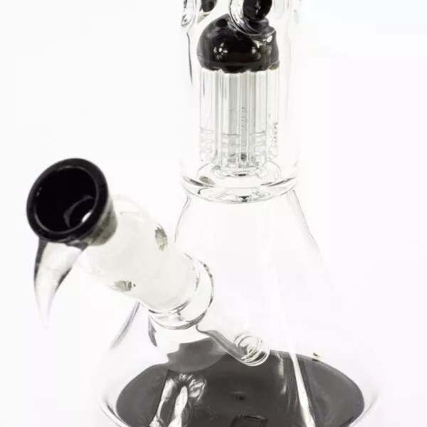 Grace Glass bongo juodas Tree-Arm perkoliatorius, SG 18.8/14.4 mm jungtis ir kaušelis iš arti