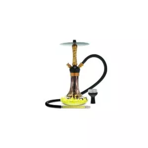 Geltonos spalvos kaljanas MS Flash 35 cm su silikonine taurele ir Kalaudu - Bongai.lt