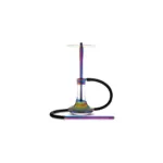 Aukštas premium maShisha kaljanas MS Magma GIGA 57 cm Vaivorykštės (Chameleono) spalvos su vulkano prapūtimu - Bongai.lt