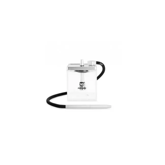maShisha Kompaktiškas akrilinis kaljanas MS Micro Cube 21cm su transportavimo krepšiu - Bongai.lt