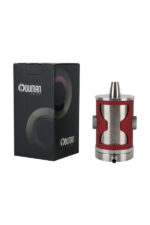 Kelioninis kaljanas Oduman ProBubble Red (18 cm) šalia originalios juodos Oduman pakuotės